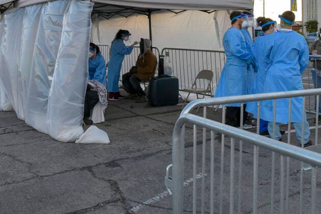 Coronavirus in den USA, Obdachlose werden in Las Vegas getestet