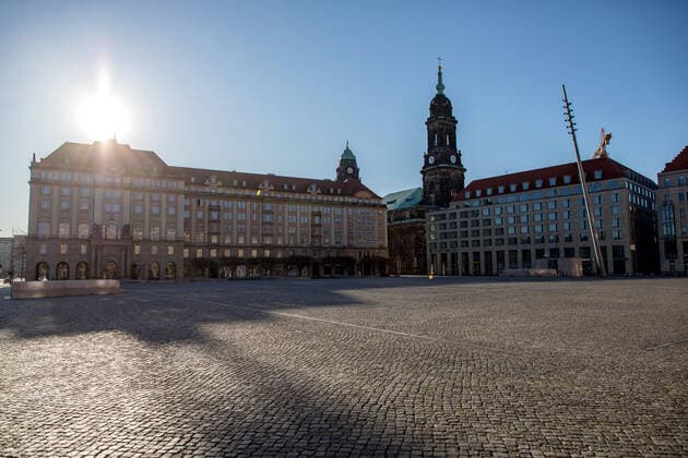 Coronavirus, Eindrücke von den Ausgangsbeschränkungen in Dresden