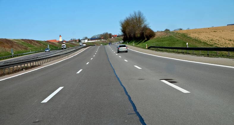 Coronavirus, Autobahn A9 relativ leer