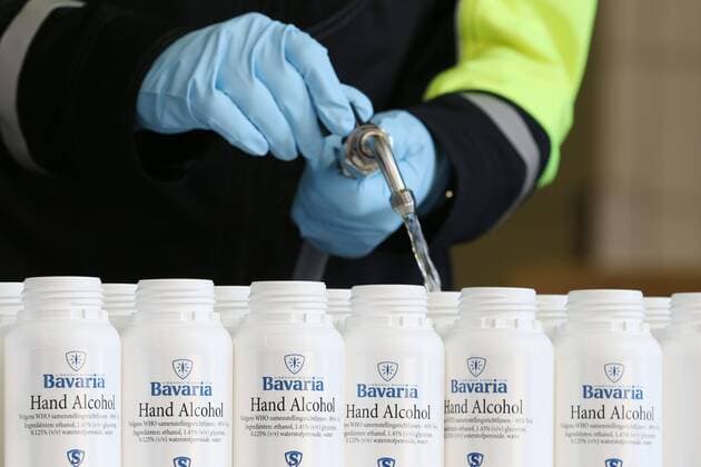 Coronavirus, Niederlande, Brauerei Bavaria stellt Desinfektionsmittel her