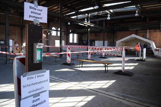 Coronavirus im Saarland, Neue Teststation in Landsweiler-Reden