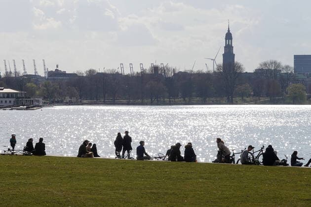Coronavirus, Eindrücke von den Ausgangsbeschränkungen in Hamburg