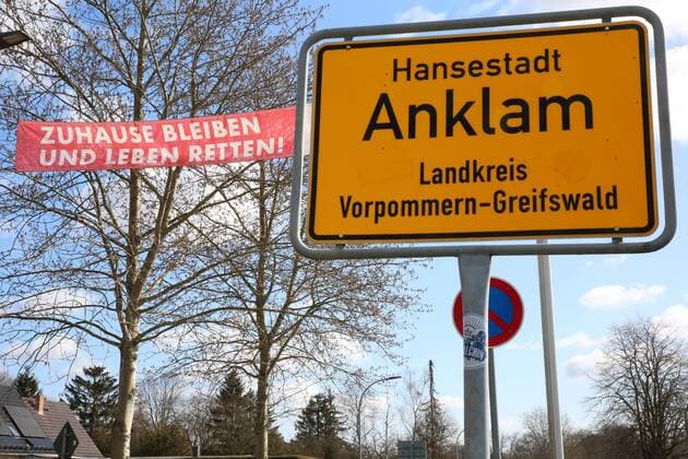 Coronavirus in Mecklenburg Vorpommern, Impressionen aus Anklam