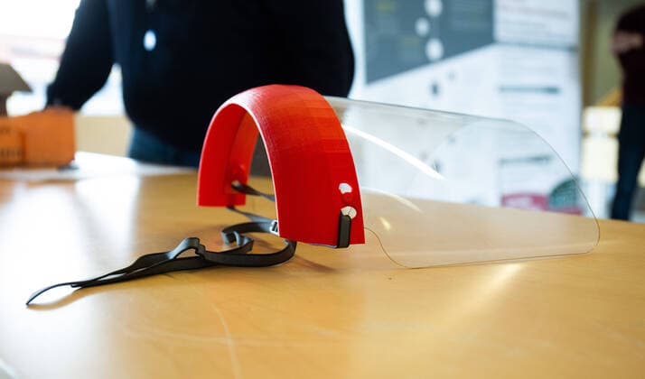Coronavirus in Estland, Herstellung von Schutzmasken mit 3d Druck