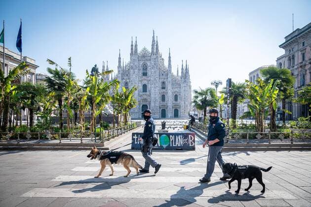 Coronavirus in Italien, Eindrücke aus Mailand