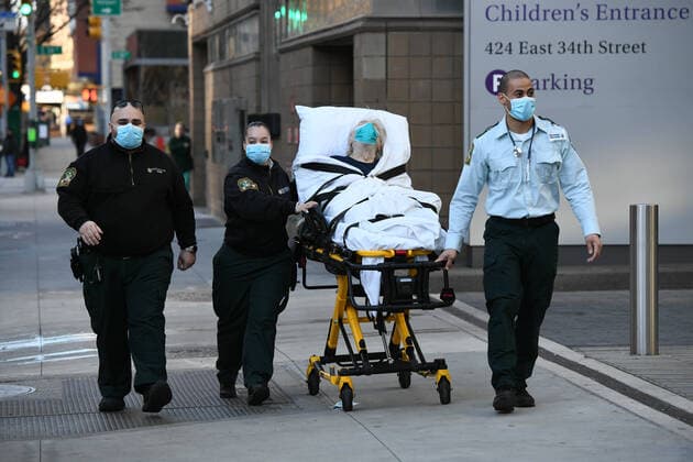 Coronavirus in USA, Impressionen aus New York