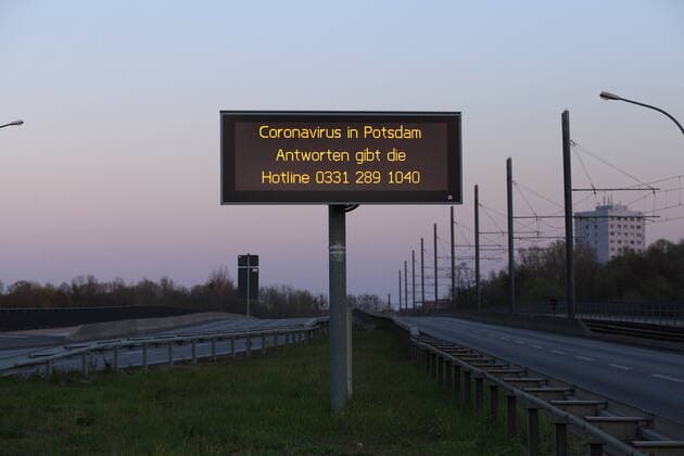 Coronavirus in Brandenburg, Impressionen aus Potsdam