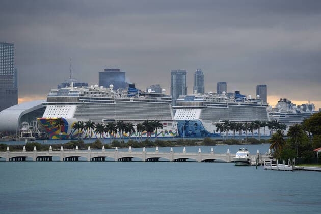 Coronavirus in den USA, Kreuzfahrtschiff Coral Princess im Hafen von Miami