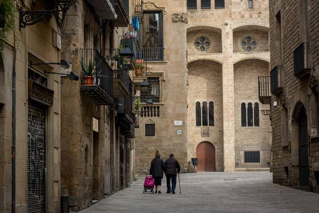 Coronavirus in Spanien, Impressionen aus Barcelona