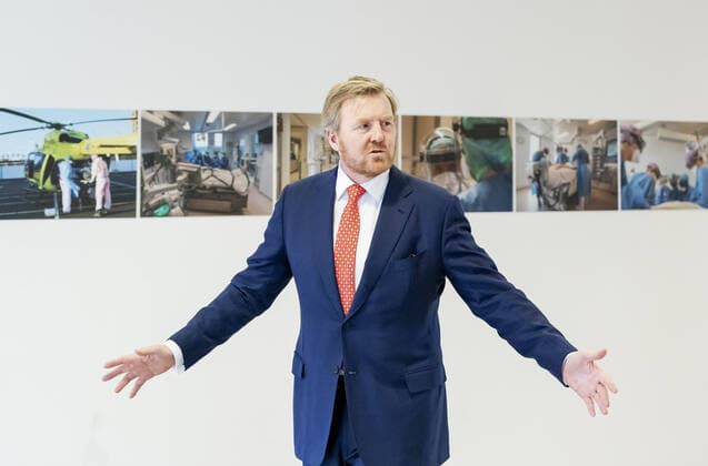 Coronavirus in den Niederlanden, König Willem-Alexander besucht Jeroen Bosch Krankenhaus