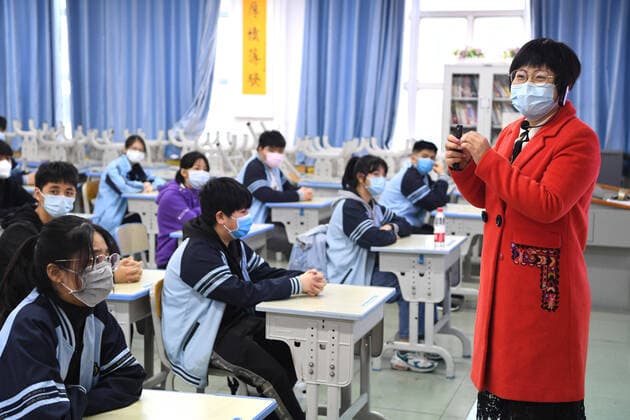 Coronavirus in China, Schule in Nanning wieder geöffnet