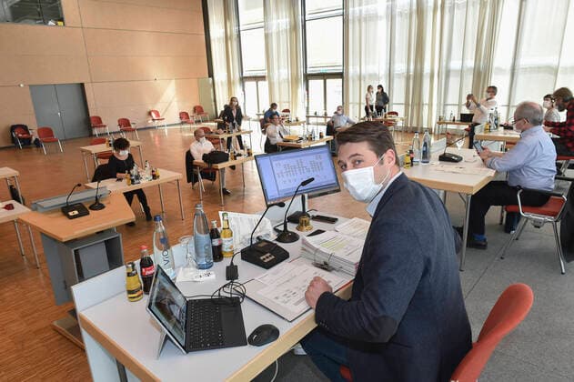 Coronavirus im Saarland, Stadtratssitzung in Saarbrücken