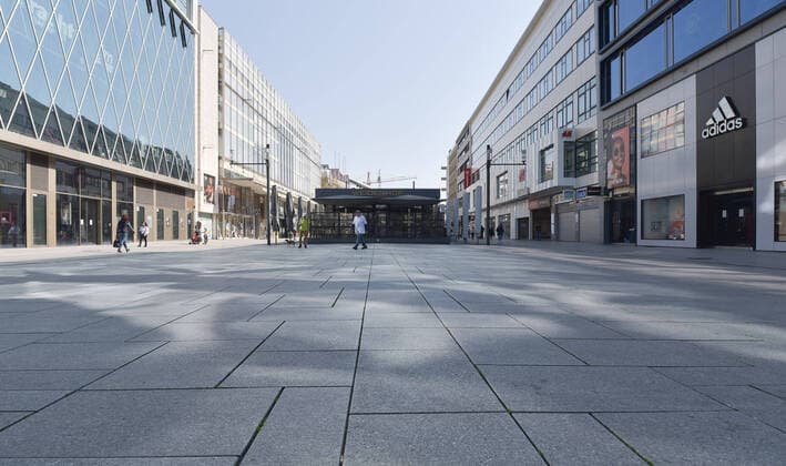 Coronavirus in Frankfurt, Leere auf der Zeil