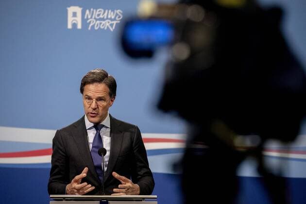 Coronavirus in den Niederlanden, Mark Rutte Pressekonferenz in Den Haag