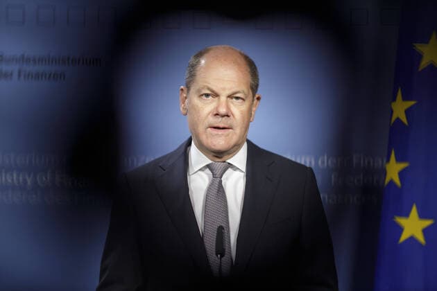 Coronavirus, Pressekonferenz von Olaf Scholz in Berlin