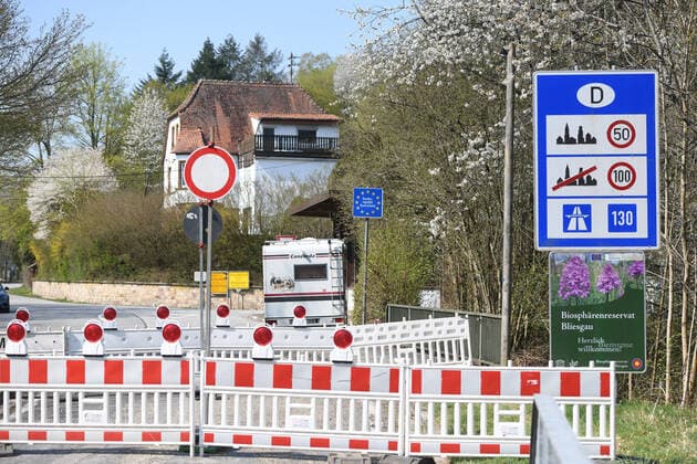 Coronavirus im Saarland, Geschlossene Grenzübergänge zwischen Deutschland und Frankreich