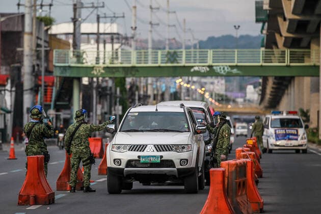 Coronavirus auf den Philippinen, Kontrollen in Antipolo