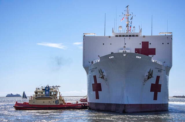 Coronavirus, Lazarettschiff USNS Mercy beendet seinen Einsatz in Los Angeles