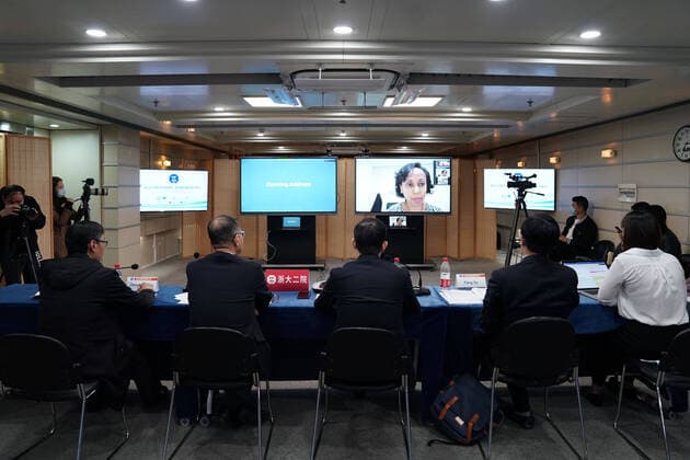 Coronavirus, Äthiopiens Gesundheitsministerin Tadesse bei Videkonferenz mit chinesischen Experten
