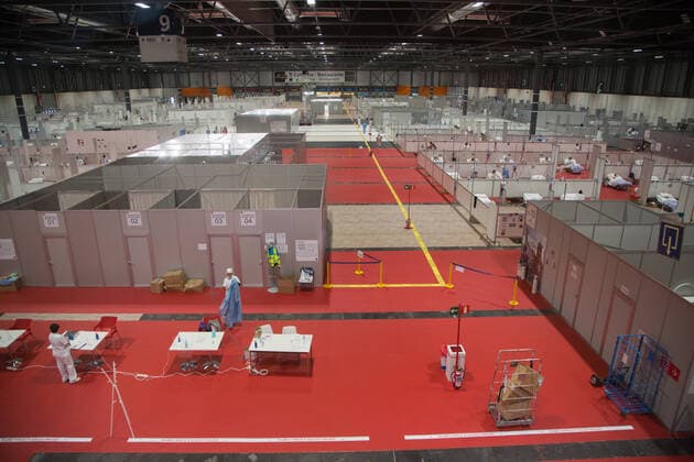 Coronavirus in Spanien, Ifema Notklinik in Madrid
