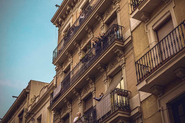 Coronavirus in Spanien, Impressionen aus Barcelona