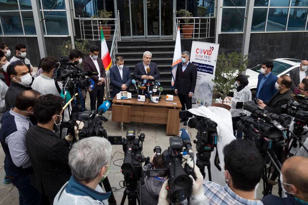 Coronavirus im Iran, CoVid-19-Test Produktion in Karaj