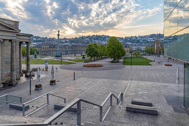 Coronavirus in Baden- Württemberg, Impressionen aus Stuttgart