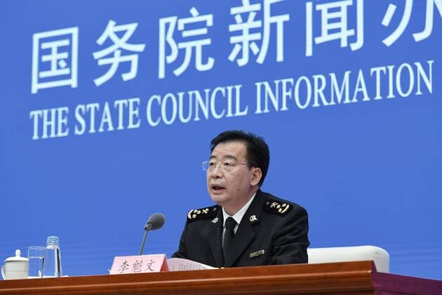 Coronavirus in China, Exportrückgang um 11 Prozent im 1. Quartal, Pressekonferenz der Zollverwaltung