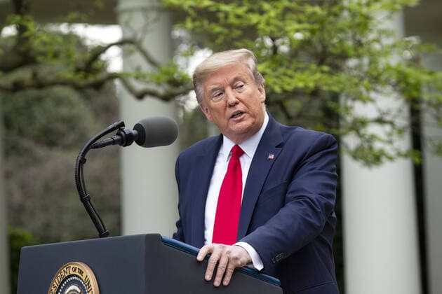 Coronavirus in den USA, Tägliche Pressekonferenz von Präsident Trump in Washington