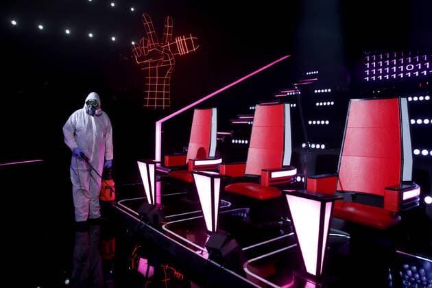 Coronavirus in Russland, Desinfektion des The Voice Kids Studios in Moskau