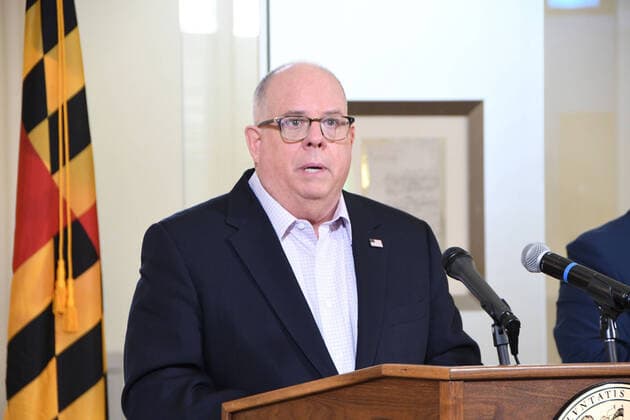Coronavirus in den USA, Republikanischer Gouverneur Larry Hogan kritisiert Donald Trump