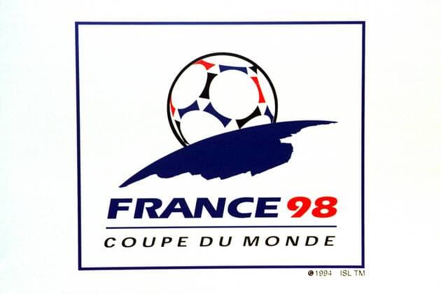 Logo, Motiv der Fußball-Weltmeisterschaft 1998 in Frankreich Fußball WM WM Paris