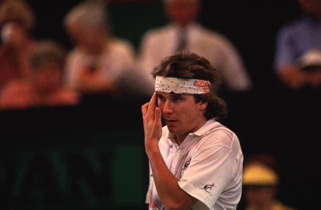 Peter Lundgren nachdenklich Tennis Herren ATP - Tour, Hopman-Cup Einzelbild Perth Nachdenklichkeit,