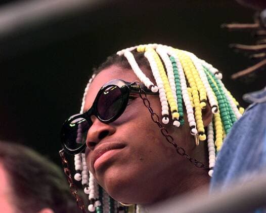 Serena Williams mit Sonnenbrille als Zuschauerin Tennis Damen WTA, Grand Slam, Australian Open, Hartplatz Einzelbild Flinders Park Melbourne