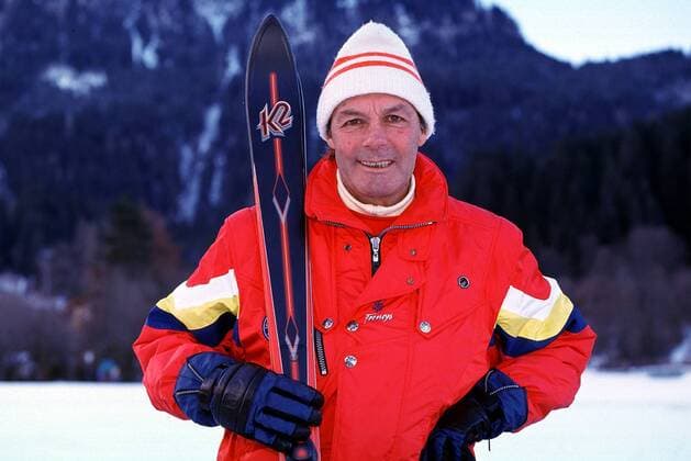 Ski-Legende Toni Sailer Alpiner Skilauf Herren Skisport, Ski Alpin Einzelbild Freude,