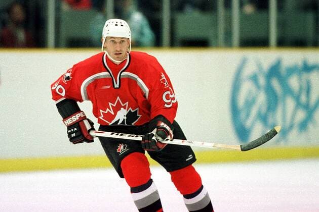 Wayne Gretzky Eishockey OS Winter Olympische Spiele, Winterspiele, Olympia, Olympiade, Finalrunde: Kanada Porträt Big Hat Nagano City