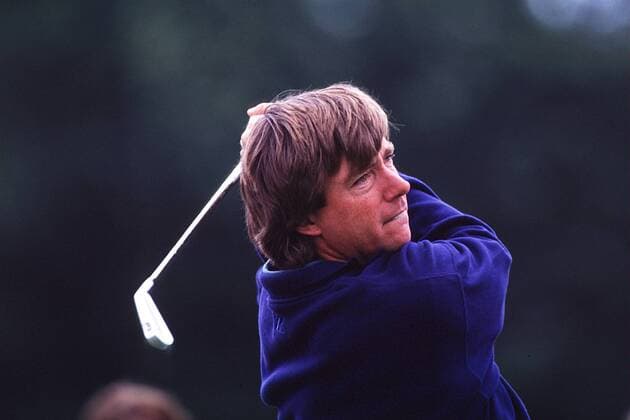 Barry Lane (England) beim Abschlag Golf Herren Honda Open 94, Golfturnier, Profigolf, Profi, Profi-Tour, PGA Porträt Düsseldorf Dynamik, Konzentration,