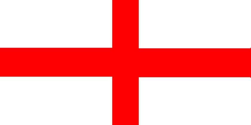 Die Nationalfahne von England Fußball WM 1998 Totale