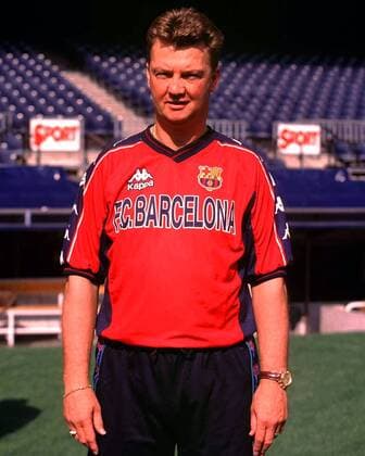 Trainer Louis van Gaal (Barcelona) im Porträt Fußball LM Herren Primera Division, Saison 1997 1998, FC Barcelona, Barca Porträt Barcelona