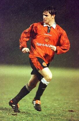 Philip Mulryne (ManU) Fußball Herren English Premier League 1996 1997, 1. Englische Division, FC Manchester United Einzelbild Old Trafford Manchester