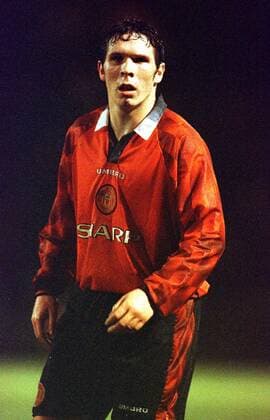Philip Mulryne (ManU) Fußball Herren English Premier League 1996 1997, 1. Englische Division, FC Manchester United Einzelbild Old Trafford Manchester