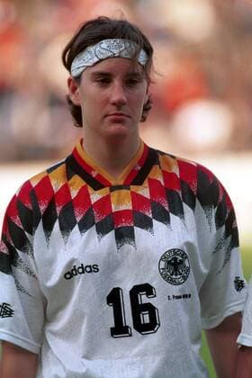 Birgit Prinz (Deutschland) im Porträt Fußball WM Damen Weltmeisterschaft 1995, Frauen, Frauenfußball, Länderspiel, Nationalmannschaft, Nationalteam Porträt
