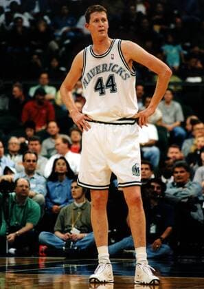 Shawn Bradley (Mavericks) Basketball Herren NBA 1999, National Basketball Association, Regular Season Game, Einzelbild Reunion Arena Dallas