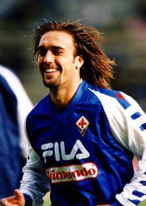 Gabriel Batistuta (Florenz) Fußball 1. BL Herren Saison 1998 1999: Seria A, Italienische Liga, AC Fiorentina, Florenz Einzelbild Stadio Ennio Tardini Parma  