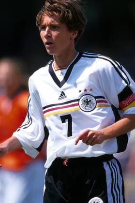 Martina Voss (GER) Fußball Länderspiel Damen Frauen-Nationalmannschaft 1999, Nationalteam, Nationaltrikot, WM-Vorbereitung, Testspiel Einzelbild Rheinbach Konzentration,