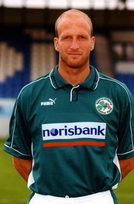 Roger Prinzen (Fürth) Fußball 2. BL Herren Saison 1999 2000, SpVgg Greuther Fürth, Porträttermin, Vorstellung, Pressetermin, Präsentation, hoch Porträt Spielvereinigung Fürth