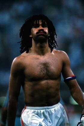 Ruud Gullit (Holland) atmet tief durch Fußball WM Herren Weltmeisterschaft 1990, Länderspiel: Holland, Niederlande, Achtelfinale Einzelbild Stadion Giuseppe Meazza Mailand Enttäuschung,