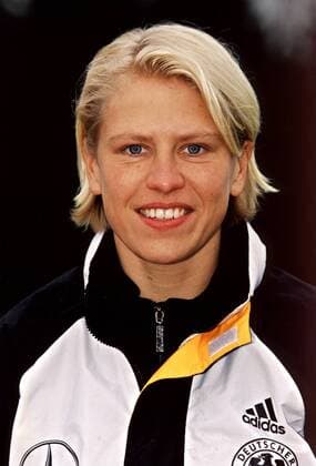 Doris Fitschen (Deutschland) im Porträt Fußball Länderspiel Damen Nationalmannschaft 1999, Frauennationalmannschaft, Nationalteam, Frau, Frauenfußball, Frauen Porträt Holzwickede