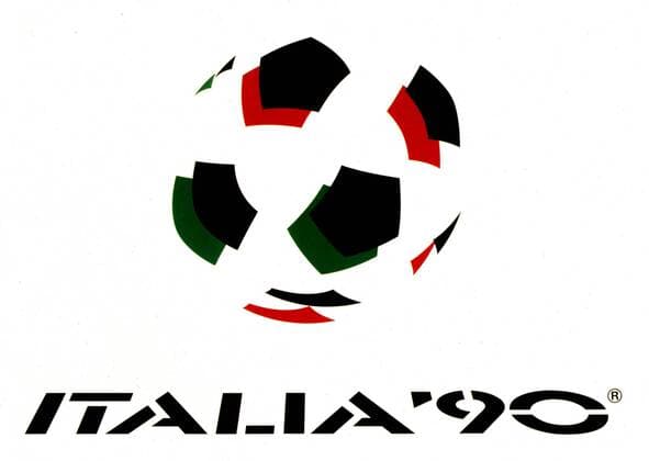 Das Emblem der Fußball WM 1990 in Italien Fußball WM Herren Weltmeisterschaft 1990 Einzelbild Rom