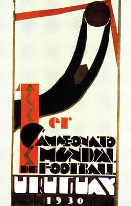 Das Emblem der Fußball WM 1930 in Uruguay Fußball WM Herren Weltmeisterschaft 1930 Einzelbild